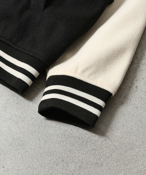 「ZIP FIVE」 スタジャン MEDIUM ブラック メンズ_画像5