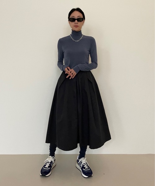 「Didot.showroom」 フレアスカート S ブラック レディース_画像3