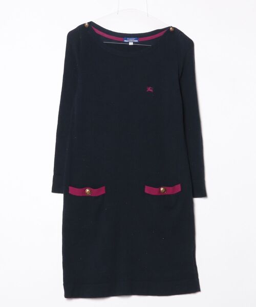 バーバリーブルーレーベル ニットワンピース ブラック BURBERRY BLUE LABEL（バーバリーブルーレーベル） ニットワンピース