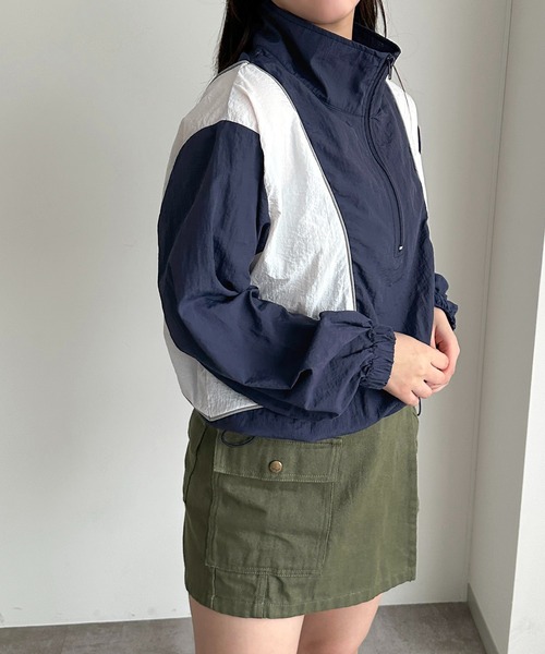 「apres jour mignon」 ナイロンブルゾン フリー カーキ レディース_画像5