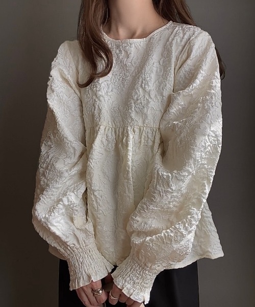 「FILLOU」 長袖ブラウス MEDIUM ブラック レディース_画像6