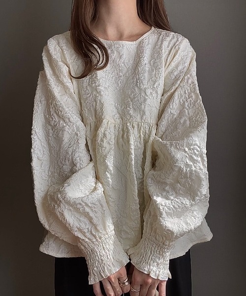 「FILLOU」 長袖ブラウス MEDIUM ブラック レディース_画像7