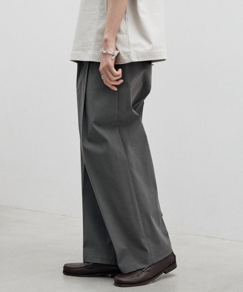 【完売】LIDNM☆スラックス　フリース☆L☆チャコール 完売】LIDNM☆スラックス フリース☆L☆チャコール