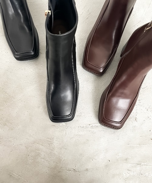 「ORiental TRaffic」 ショートブーツ M ブラック レディース_画像3