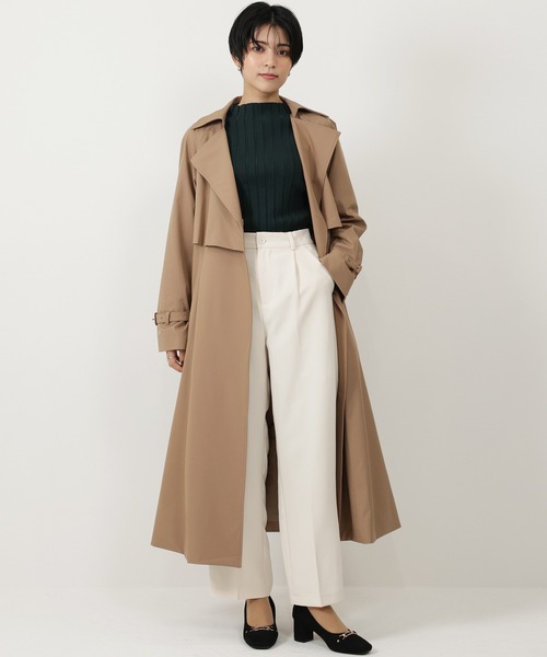 「TRUDEA」 トレンチコート LARGE ベージュ レディース_画像4