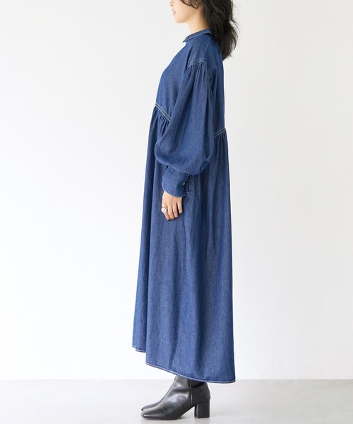 「LAVEANGE」 長袖ワンピース M ブラック レディース_画像5
