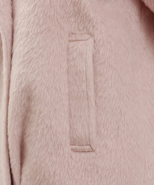 「TRUDEA」 ピーコート LARGE ピンク レディース_画像7