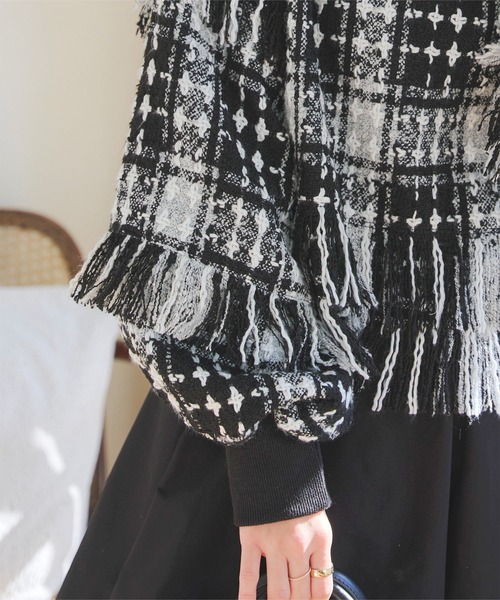 「KOBE LETTUCE」 長袖ニット M ブラウン レディース_画像5