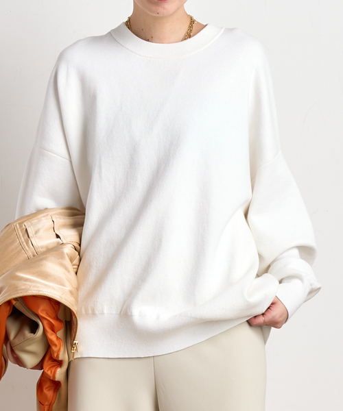 EVERYDAY I LIKE. ニット セーター コットンカシミヤリラックスプル