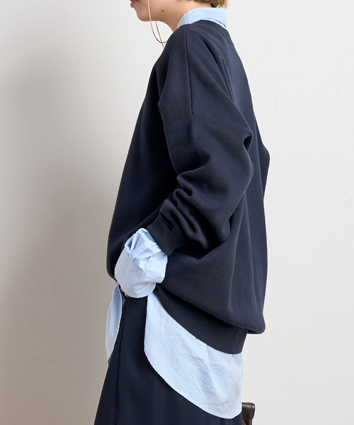 EVERYDAY I LIKE. ニット セーター コットンカシミヤリラックスプル