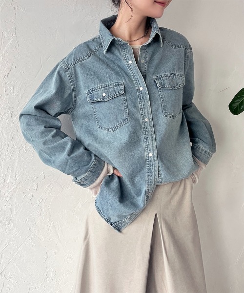 ブラウス シャツ デニムシャツ レディース : ZOZOTOWN Yahoo!店 - 通販