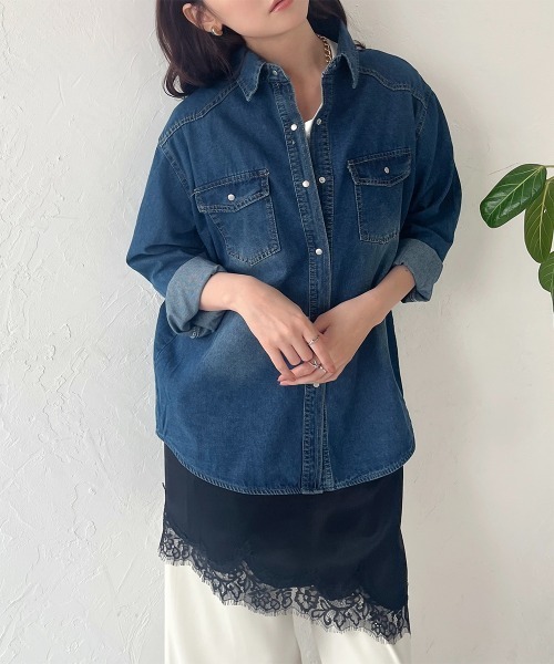ブラウス シャツ デニムシャツ レディース : ZOZOTOWN Yahoo!店 - 通販