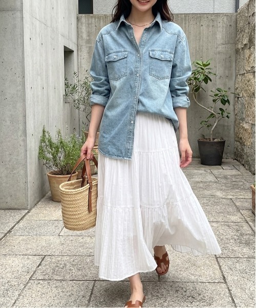 ブラウス シャツ デニムシャツ レディース : ZOZOTOWN Yahoo!店 - 通販