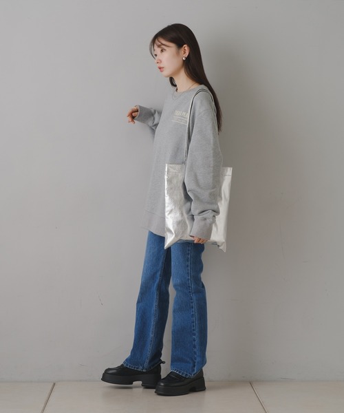 「Kastane」 「b.」スウェットカットソー L グレー レディース_画像3