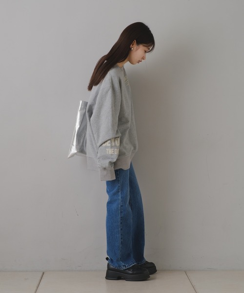 「Kastane」 「b.」スウェットカットソー L グレー レディース_画像4