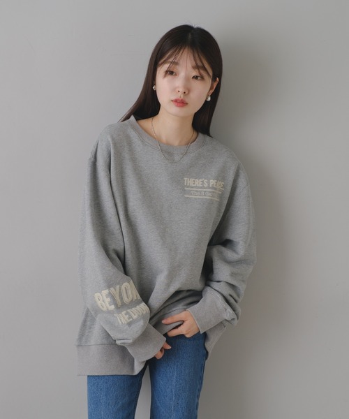 「Kastane」 「b.」スウェットカットソー L グレー レディース_画像6