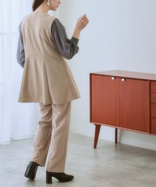 「nissen」 セットアップ 3L ブラック レディース_画像3