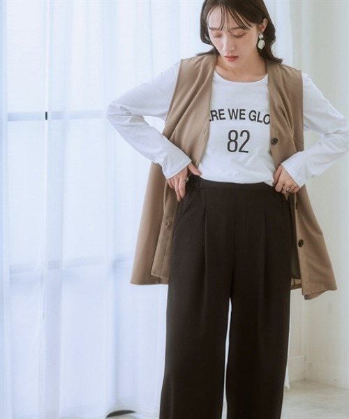 「nissen」 セットアップ 3L ブラック レディース_画像5