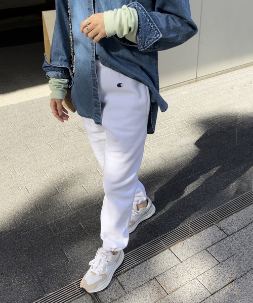 Champion（チャンピオン） スウェットパンツ FREE ホワイト レディース