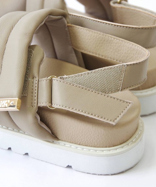 「Minnetonka」 フラットサンダル 5 シルバー レディース_画像7