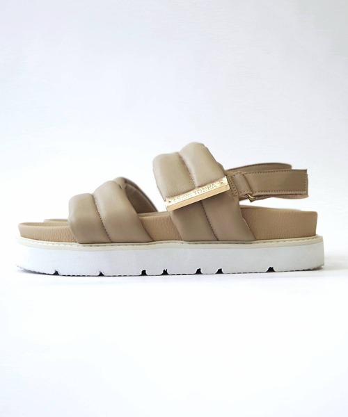 「Minnetonka」 フラットサンダル 5 シルバー レディース_画像8