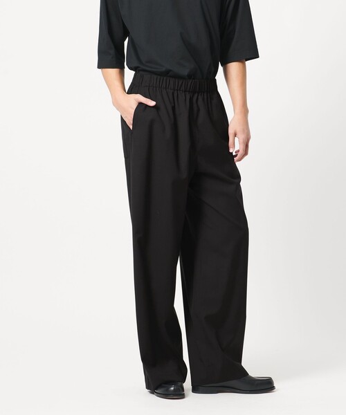 パンツ 25SS LOEFF LFM W TORO HRM PT - Black LOEFF（ロエフ） パンツ 「LOEFF」トロピカルウール ハーレムパンツ