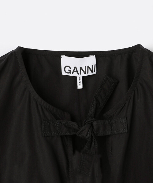 GANNI（ガニー） ブラウス シャツ Cotton Poplin Peplum Blouse