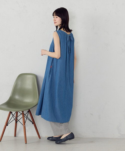 ワンピース 夏 デニム ノースリーブアッパッパ : ZOZOTOWN Yahoo!店