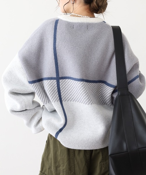 「FUNALIVE」 「cathy’s closet」長袖ニット M ブルー系その他 メンズ_画像5