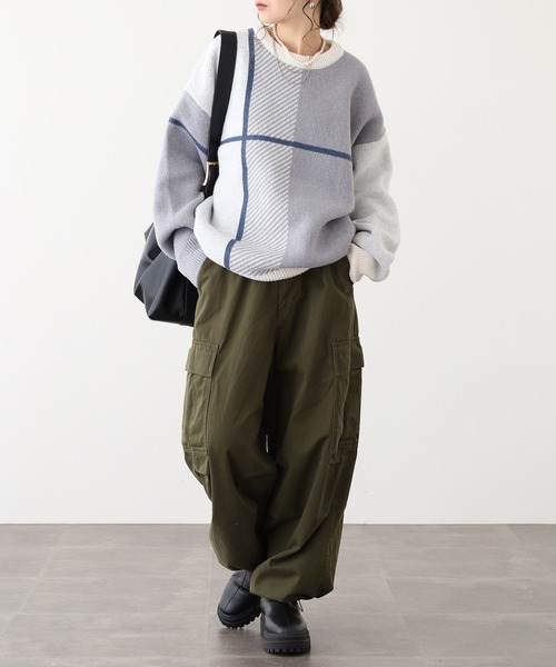 「FUNALIVE」 「cathy’s closet」長袖ニット M ブルー系その他 メンズ_画像8