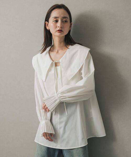 「SENSE OF PLACE by URBAN RESEARCH」 長袖ブラウス ONE オフホワイト レディース_画像2