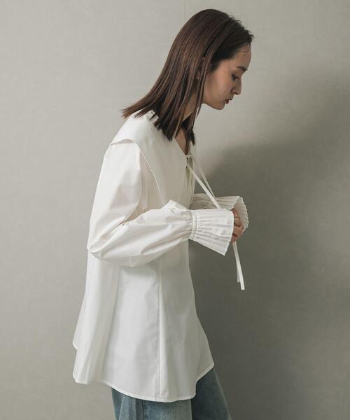 「SENSE OF PLACE by URBAN RESEARCH」 長袖ブラウス ONE オフホワイト レディース_画像3