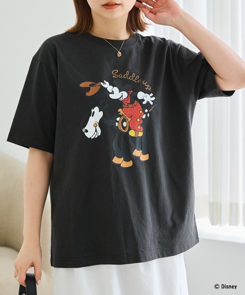 Disney（ディズニー） tシャツ 「Disney」別注 「ミッキー」ウエスタン
