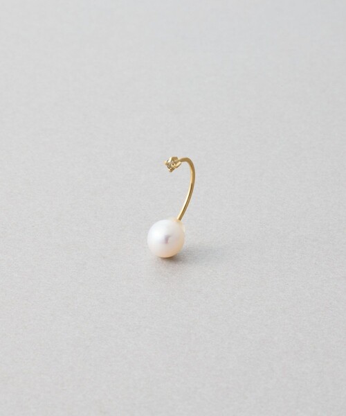 Jouete（ジュエッテ） ピアス 「アークピアス」 ダイヤモンド×パール