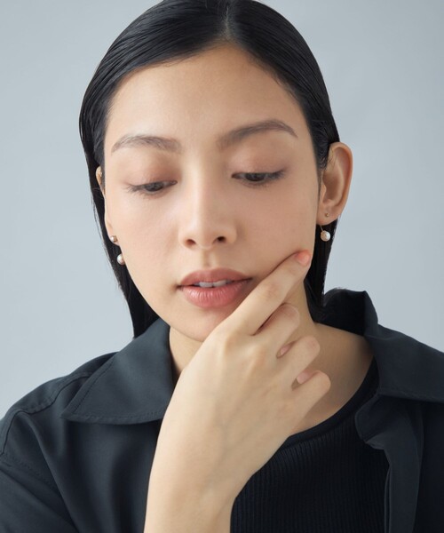 ピアス 「アークピアス」 ダイヤモンド×パール レディース_5