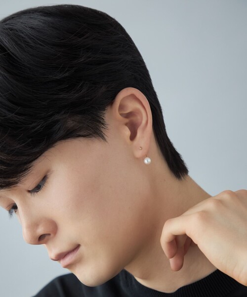 Jouete（ジュエッテ） ピアス 「アークピアス」 ダイヤモンド×パール