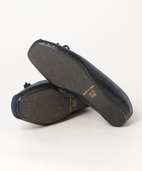 「COULEURVARIE」 バレエシューズ 21.5cm ネイビー レディース_画像3