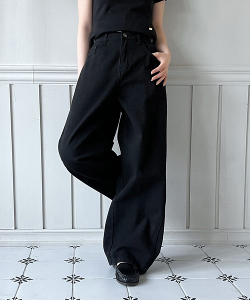 「by muni:r」 パンツ MEDIUM ブラック レディース_画像4