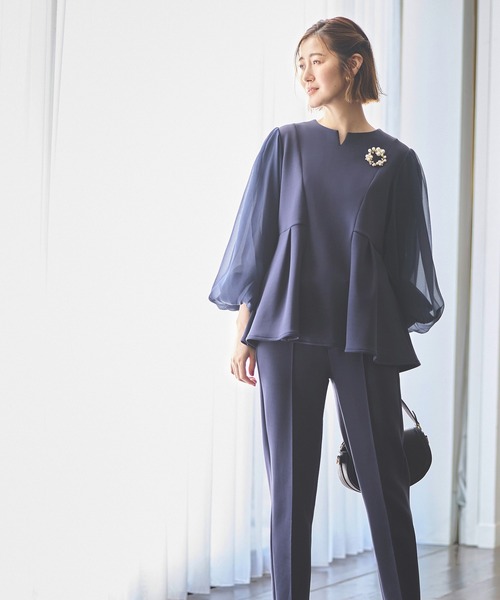 「RUIRUE BOUTIQUE」 セットアップ M ネイビー レディース_画像4