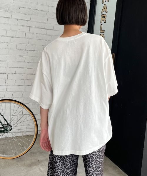 「PBLIM」 半袖Tシャツ LARGE チャコールグレー レディース_画像3