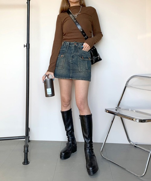 「non-hedge」 キュロット L ブルー レディース_画像2