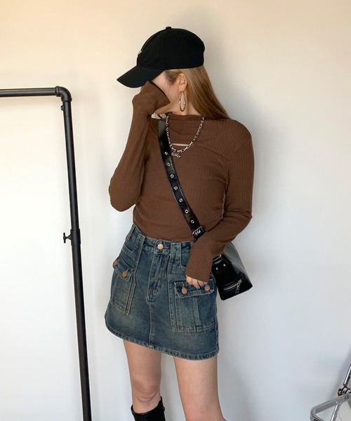 「non-hedge」 キュロット L ブルー レディース_画像3