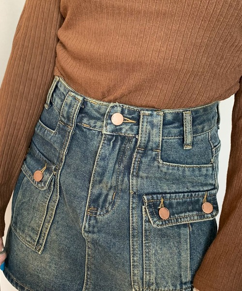 「non-hedge」 キュロット L ブルー レディース_画像7