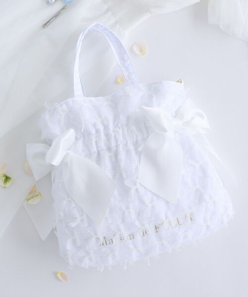 Maison de FLEUR（メゾンドフルール） トートバッグ レースダブル
