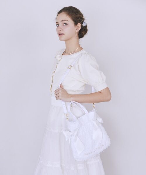 Maison de FLEUR（メゾンドフルール） トートバッグ レースダブル 