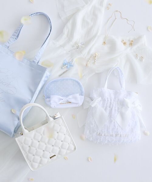 Maison de FLEUR（メゾンドフルール） トートバッグ レースダブル
