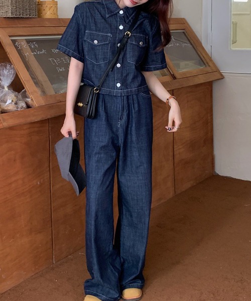 「Girly Doll」 セットアップ F ネイビー レディース_画像3