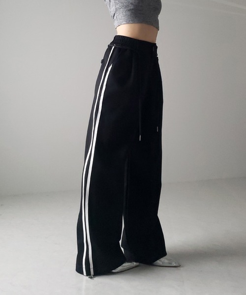 「me+em select」 パンツ MEDIUM ブラック レディース_画像4