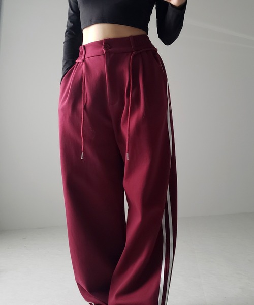 「me+em select」 パンツ MEDIUM ブラック レディース_画像9
