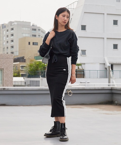 新品　M アディダスゴルフ 上下セット ロゴスカート　ビッグシルエットニット adidas（アディダス） スカート ORI KNITTED SKIRT オリジナルス